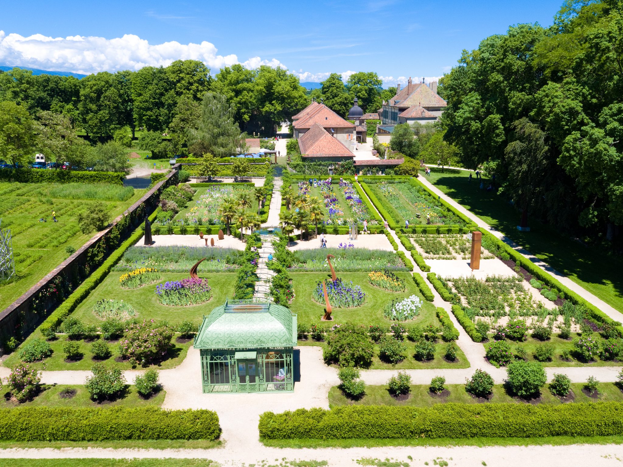 Vue aérienne du jardin de Doreen