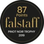 Médaille falstaff du pinot noir trophy 2019 avec 87 points.