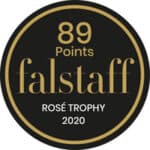 Médaille falstaff du rosé trophy 2020 avec 89 points.