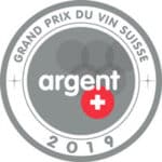 Médaille d'argent du grand prix du vin suisse en 2019.